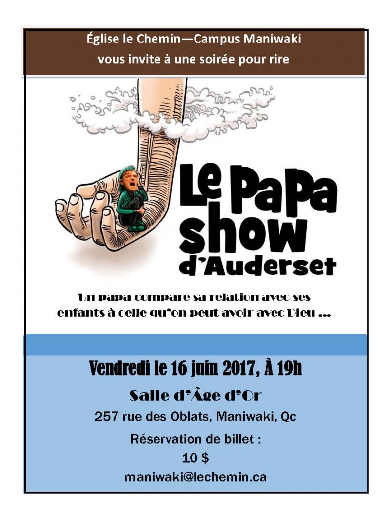 affiche une soirée pour rire - Maniwaki